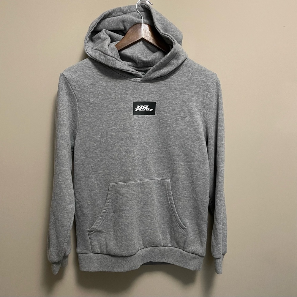 No Fear Vintage Y2K Grey Hoodie Youth 14 Large Fits Like Men’s Small